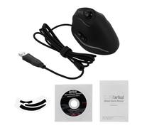 Aoresac Mouse da Gioco Verticale, 11 Pulsanti, Regolabile 10000 Dpi | Sensore Ottico, Memoria Integrata da 128 KB, Illuminazione RGB, Poggiapiedi Resistente, Giochi per PC e Supporto