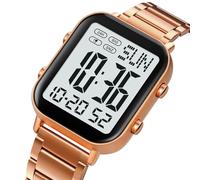 Aoresac Orologio Digitale per Uomo Donna Orologi da Polso Impermeabili 30M con Retroilluminazione, Cronometro 1/100 di Secondo, Sveglia, Timer per il Conto Alla Rovescia, Doppio Fuso (Nera)