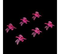 Aoresac per Stelo con Presa Forte, Robusto Supporto per Orchidee in Plastica, Supporto per Piante a Rilascio Facile per Viti, Rosa Rossa Trasparente, Facile da Usare per Attaccare (Rosa Rossa)