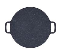 Aoresac Piastra antiaderente BBQ Grill con pinze e guanti per camma esterna | Padella in ferro rivestita in pietra, sicura per fornelli, forno, fuoco, ideale per cam, picnic, set da cucina facile da