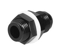 Aoresac Raccordo da paratia diritto a celle a combustibile da 10AN a 10AN - Alluminio 6061-T6, 4000 PSI
