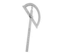 Aoresac Righello goniometro in acciaio inossidabile da 0 a 180 gradi, con dado di bloccaggio, goniometro da 15 cm, per lavorazione del legno, strumento di misurazione per la lavorazione dei metalli