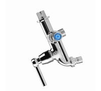 Aoresac Rubinetto per Acqua Fredda per Lavatrice, in Plastica Galvanica di Alta qualità, con Doppio Beccuccio e Maniglia G1/2, Lavello da, Bagno, Vasca da (Bocca della macchina di una parola SOL 1/2)