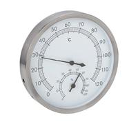 Aoresac Termoigrometro Igrometro Termoigrometro per Sauna, Bagno Turco in Acciaio Inossidabile 2 in 1, Misuratore di Temperatura e Umidità per Sauna, con Scala Quadrante Fine e Lettura