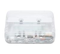 Aoresac TON007B - Lettore di cassette stereo portatile con retromarcia automatica, radio FM, AUX da 3,5 mm, supporto wireless per cuffie per gli amanti della musica retrò (bianco)