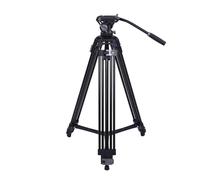 Aoresac Treppiede per videocamera treppiede per videocamera in alluminio resistente 10 kg di carico Pan idraulico testa fluido borsa per il trasporto per fotocamera DSLR