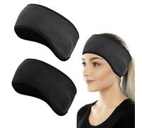 Aoreun 2 pezzi di paraorecchie in pile per sport invernali con paraorecchie caldo e confortevole per sport, sci, corsa a piedi, ciclismo