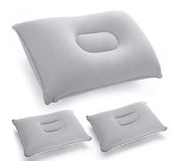 Aoreun Cuscino gonfiabile da campeggio, 3 x Cuscini Gonfiabili da Campeggio comodo cuscino cervicale comprimibile Cuscinetti di Supporto per Cervicale Cuscino per Viaggio, Spiaggia, Escursioni