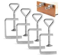 Aoreun Morsetto a C, 4 morsetti a C, 7 - 45 mm, piccolo morsetto a C, in zincato, morsetto a vite, morsetto di fissaggio da tavolo, morsetto di fissaggio, morsetto per saldatura, falegnameria