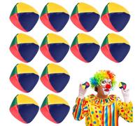 Aoreun Set di Palline da Giocoliere, 12 Pcs Mini Giocoleria Palle di Juggle Balls, Palline da Lancio per Bambini Giochi da Circo Clown Palline da giocoliere Colorate per Adulti Bambini Principianti