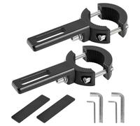 Aoreun Staffa di Montaggio Fari LED, 2 Pezzi Staffe Supporto Faretti Universale 22-38mm, Supporto Regolabile per Fari per Moto per Fari Supplementari, Fendinebbia e Luci da Lavoro