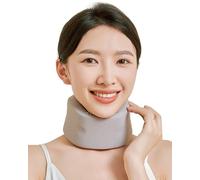 AORHOFJ 1 pezzo Tutore per il collo semi-rigido, poggia collo regolabile per il sonno, fascia cervicale di recupero per il collo, allevia il dolore al collo, grigio