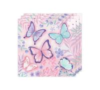 AORHOFJ 20 Pezzi Tovaglioli, tovaglioli stoffa colorati,tovagliolo di stoffa,Tovaglioli di Carta Decorati per Tavolo Matrimonio Battesimo Compleanni Feste,Tovaglioli usa e getta Farfalla