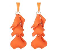 AORHOFJ Acrilico Orecchini a Goccia - Lungo Rosa Petalo Vintage Esagerato Fiore Eleganti Statement Floreali Nappe Colorati per Donne e Ragazze