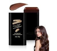 AORHOFJ Stick Colorante per Copertura Capelli Bianchi e Ritocco Radici, Tinta per Capelli a Forma di Matita Marrone, Impermeabile e Resistente al Sudore, Pettine Colorante Portatile per Tocco Rapido