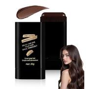 AORHOFJ Stick Colorante per Copertura Capelli Bianchi, Tinta per Capelli a Stick con Pettine Integrato, Applicazione Rapida e Impermeabile per Ritocco Radici e Ricrescita, Colore Marrone Scuro Nero