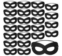 Aoriher 24 Maschere per Occhi Nere da Carnevale Maschera da Bandito in Feltro Nero per Giorno della Settimana Mondiale del Libro Costume da Ballo Halloween Festival Costumi di Fantasia Cosplay
