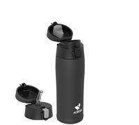 AORIN Borraccia Termica, Borraccia in Acciaio Inox 18/8, 500ml Borraccia Bambini, Bottiglia Termica Senza BPA e Perdite, Thermos per Sport, Outdoor e Pendolarismo con 2 Coperchi