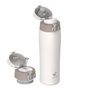 AORIN Borraccia Termica, Borraccia in Acciaio Inox 18/8, 500ml Borraccia Bambini, Bottiglia Termica Senza BPA e Perdite, Thermos per Sport, Outdoor e Pendolarismo con 2 Coperchi