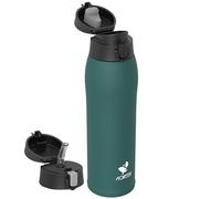 AORIN Borraccia Termica, Borraccia in Acciaio Inox 18/8, 950ml Borraccia Bambini, Bottiglia Termica Senza BPA e Perdite, Thermos per Sport, Outdoor e Pendolarismo con 2 Coperchi