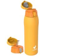 AORIN Borraccia Termica, Borraccia in Acciaio Inox 18/8, 950ml Borraccia Bambini, Bottiglia Termica Senza BPA e Perdite, Thermos per Sport, Outdoor e Pendolarismo con 2 Coperchi