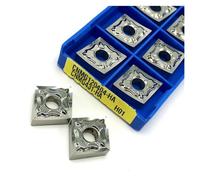 AOROM 10PCS CNMG120402 CNMG120404 CNMG120408 HA H01 Inserto in Metallo Duro Tornitura Esterna in Alluminio CNMG 120404/120408 Lama Utensile for tornio in Metallo Duro (Size : CNMG120408 HA H01)