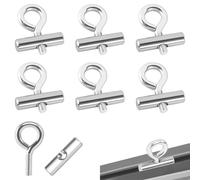 AOROPS Tappi per Binari per Tende da Sole, 6 Pezzi Stopper per Binario 8-10 mm, Gancio per Tenda da Sole Kit di Bloccaggio per Roulotte Camper Tende da Campeggio