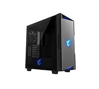 Aorus C300 Glass ATX Gaming Case in vetro temperato, RGB Fusion 2.0, pannello I/O aggiornato con USB 3.1 Gen 2 Tipo C e HDMI, VR Ready, pronto per il raffreddamento ad acqua, supporto verticale GPU - nero