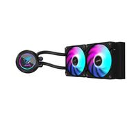 AORUS WATERFORCE II 240 - Raffreddatore liquido per CPU, radiatore da 240 mm con 2 ventole ARGB a basso rumore da 120 mm, compatibile con Intel LGA1851, LGA1700 e AMD AM5 (GP-AORUS WATERFORCE II 240)
