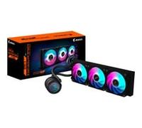 AORUS WATERFORCE II 360 AIO Raffreddamento a liquido per CPU - 3x ventole ARGB da 120 mm, meccanismo a incastro, DAISY-CHAIN, compatibile con Intel LGA 1851 e AMD AM5, Raffreddamento ad acqua Nero, me