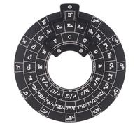 Aorwh Cerchio Delle Quinte Ruota Degli Accordi per Chitarra Strumento per Melodia In Legno Ruota Degli Accordi Musicale per Musicisti Accessori per Chitarra