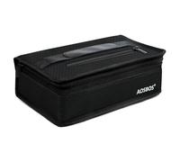 Aosbos Mini Borsa Termica Portatile Borsa Frigo Pranzo Ufficio Lavoro Isolata Borsetta Termica Piccola Uomo Donna, Nero Nido d'ape