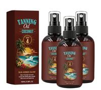Aoseiens Olio abbronzante per abbronzatura intensa, spray abbronzante per corpo e viso per il sole all'aperto, con protezione solare, acceleratore abbronzante per il sole all'aperto e il solarium