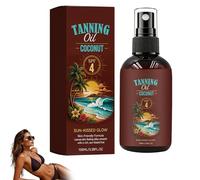 Aoseiens Olio abbronzante per abbronzatura intensa, spray abbronzante per corpo e viso per il sole all'aperto, con protezione solare, acceleratore abbronzante per il sole all'aperto e il solarium