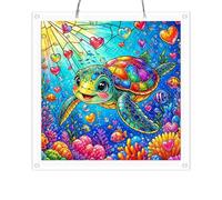AOSERI Acchiappasole in acrilico da appendere alla finestra, 103 pezzi, puzzle per adulti, decorazione per la casa e il giardino, regali per donne, uomini, mogli, mamme, 22,6 cm