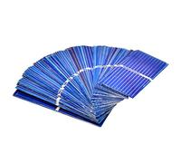 AOSHIKE 100pcs 0.5V 400mA Micro Mini Celle Solari per Pannelli Solari 52mmx 19mm/2''x0.75" Policristallino Silicio Fotovoltaico Celle Solari Energia Solare per FAI DA TE Caricatore Del Telefono
