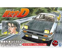 AOSHIMA 059579 Kit 1/24 FUJIWARA TAKUMI AE86 TRUENO PROJECT D VERSION TOYOTA