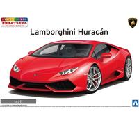 AOSHIMA 1/24 Lamborghini Huracan Red Pre-Painned Model 04-C Plastic Model Kit