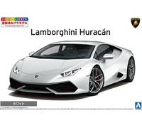 AOSHIMA 1/24 Lamborghini Huracan White Pre-Painned Model 04-B Plastic Model Kit