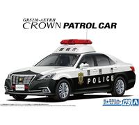 AOSHIMA 1/24 TOYOTA GRS210 Crown Patrol Car Police 16 the Model Car No.129