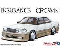 AOSHIMA 1/24 Toyota Insurance UZS131 Crown `89 the Tuned Car No.86 Plastic Model
