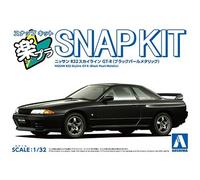 AOSHIMA 1/32 Snap Kit Nissan R32 Skyline GT-R Modello in plastica metallizzat...