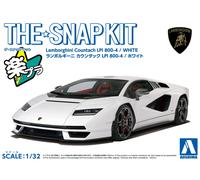 AOSHIMA 1/32 The Snap Kit n.19-A Lamborghini Countach LPI 800-4 White Kit