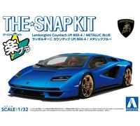 AOSHIMA 1/32 The Snap Kit n.19-F Lamborghini Countach LPI 800-4 Blu Metallizzato