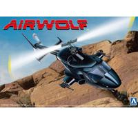 Aoshima 1/48 AW-01 Attack Chopper AIRWOLF Bell 222 CIA Weapon Model Kit nuovo