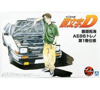 Aoshima - Initial D Takumi Fujiwara Toyota Sprinter Trueno AE86 Comic Version, 1