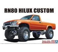 Aoshima JAPAN n.65 TOYOTA RN80 HILUX Custom '95 kit modellino scala 1/24