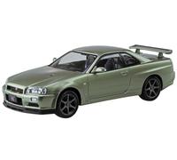 Aoshima Nissan R34 Skyline GT-R Nur (Millenium Jade) scala 1:32 Kit modellino a scatto