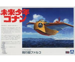 Aoshima Plamo Future Boy Conan Flying Boat Falco 1/72 Scale Model Kit