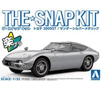 AOSHIMA The Snap Kit 1/32 TOYOTA 2000GT Thunder Silver Metallic Model Kit 05C